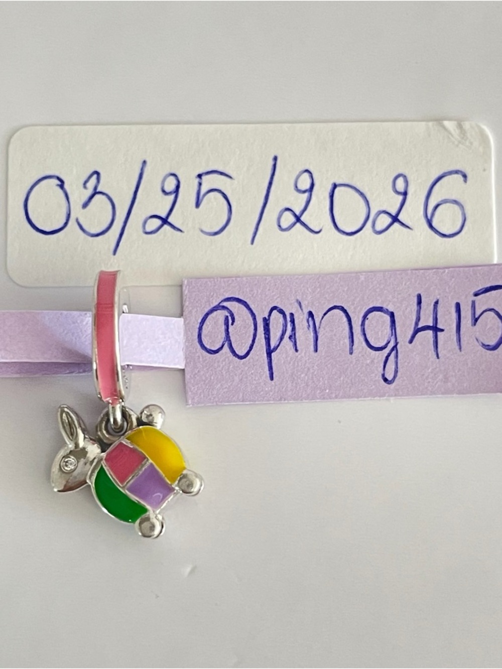 Pandora Mix Lantern Rabbit dangle - Picture 7 of 8